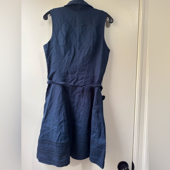 Tahari Navy Sleeveless Mini Dress - Picture 6 of 13